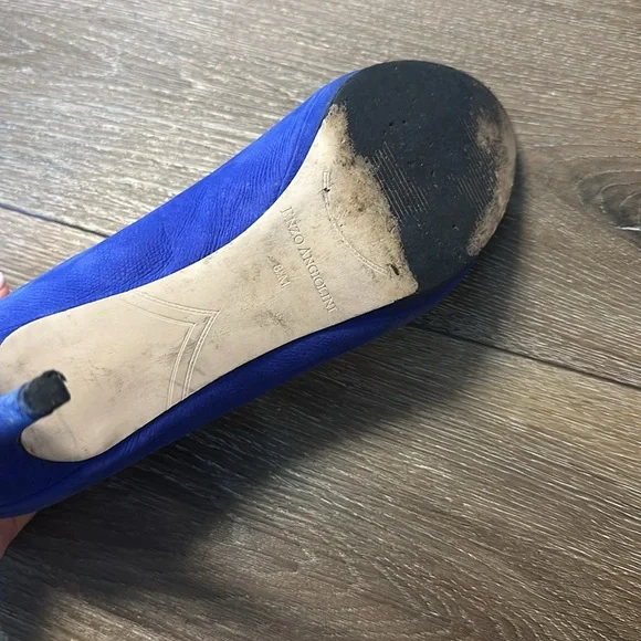 Blue peep toe heels - Picture 5 of 5